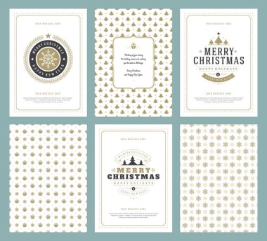 Neşeli Noel tebrik kartları şablonları ve desenler arka planlar