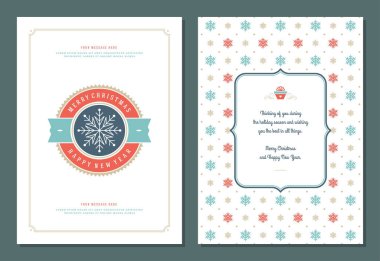 Noel tebrik kartı tasarım şablonu.