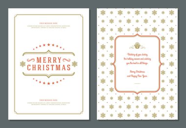 Noel tebrik kartı tasarım şablonu.