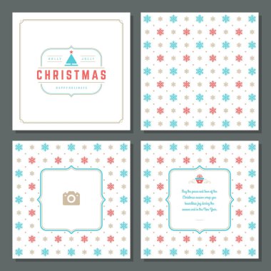 Noel tebrik kartı vektör tasarım ve desen arka plan