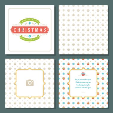 Noel tebrik kartı tasarımı ve şablon geçmişi, Mutlu Noeller dilekleri ve aile fotoğrafı.
