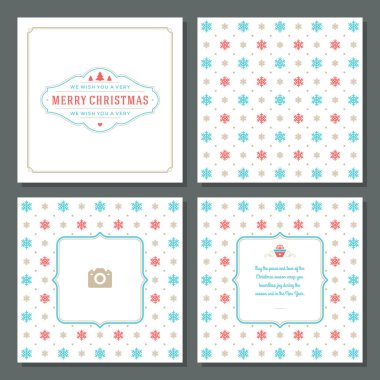 Noel tebrik kartı vektör tasarım ve desen arka plan