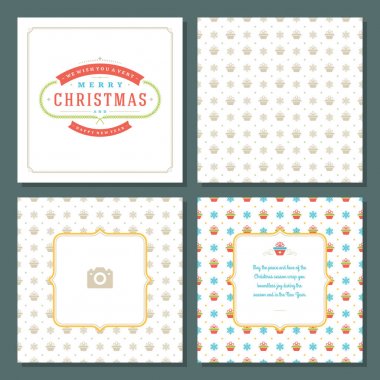 Noel tebrik kartı tasarımı ve şablon geçmişi, Mutlu Noeller dilekleri ve aile fotoğrafı.