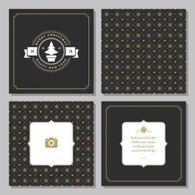 Noel tebrik kartı tasarımı ve şablon geçmişi, Mutlu Noeller dilekleri ve aile fotoğrafı.