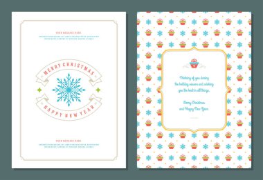 Noel tebrik kartı tasarım şablonu.