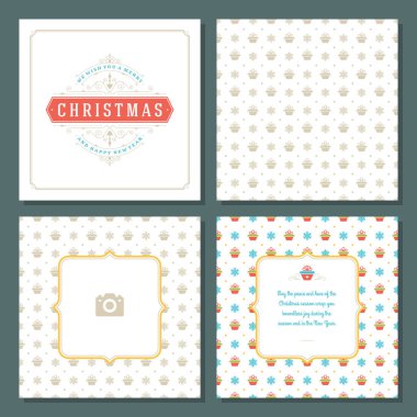 Noel tebrik kartı tasarımı ve şablon geçmişi, Mutlu Noeller dilekleri ve aile fotoğrafı.