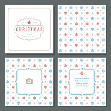 Noel tebrik kartı vektör tasarım ve desen arka plan