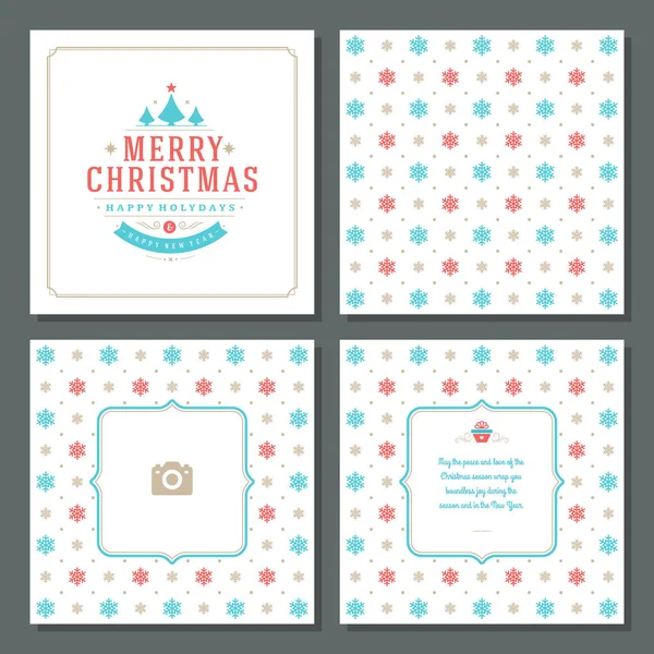 Noel tebrik kartı vektör tasarım ve desen arka plan