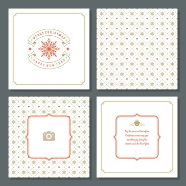 Noel tebrik kartı vektör tasarım ve desen arka plan