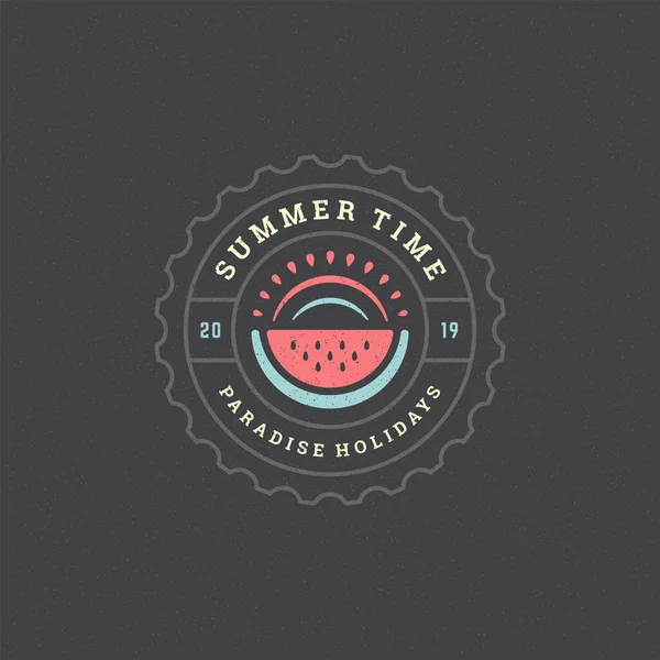 Gestaltung von Etiketten oder Plaketten für die Sommerferien — Stockvektor