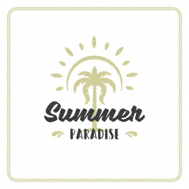 Yaz tatili tipografisi poster veya giysi vektörü illüstrasyonu için ilham verici alıntı tasarımı.