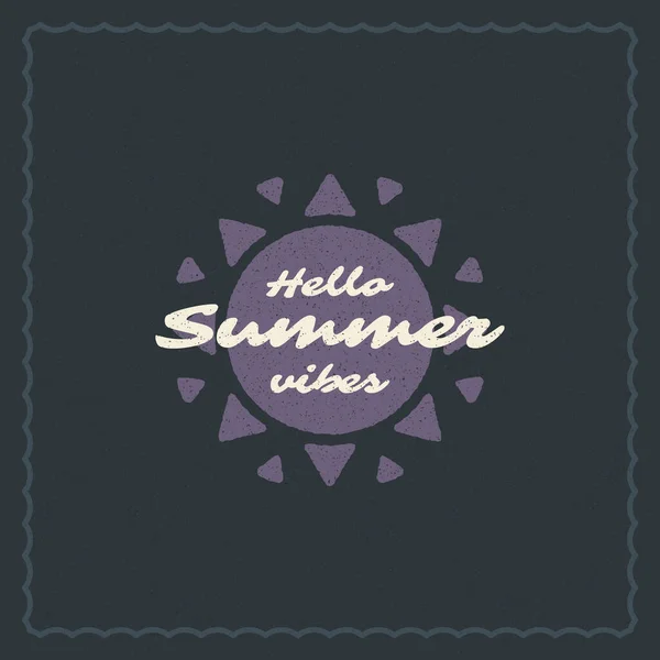 Vacances d'été typographie citation inspirante pour affiche ou illustration vectorielle de vêtements . — Image vectorielle