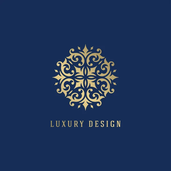 Luksusowe logo herb szablon projekt wektor ilustracja. — Wektor stockowy