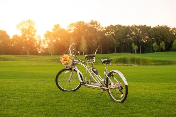 Vélo sur herbe . — Photo