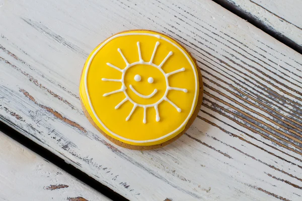 Yellow sun biscuit.