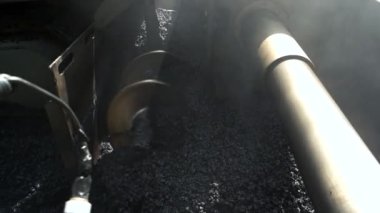 Makine yeni Asfalt döşeme.