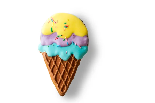 Galleta en forma de helado . — Foto de Stock