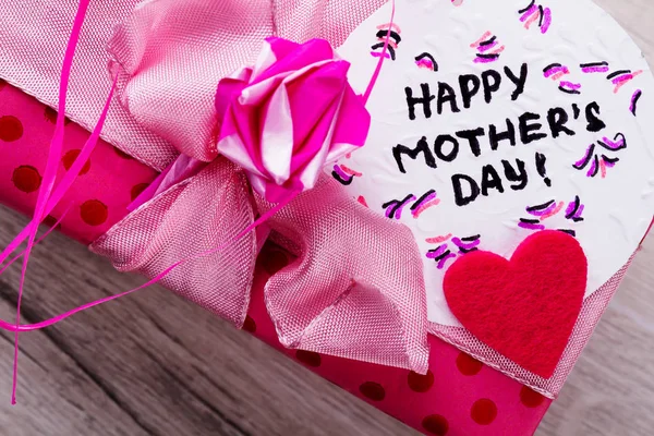 Boldog anyák napja kártya felirata. — Stock Fotó