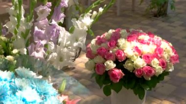 Farklı Çiçek demetleri.