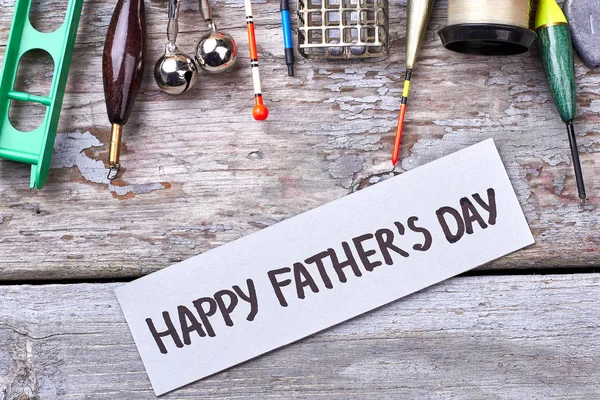 Boldog Apák napja üdvözlőlap papír — Stock Fotó