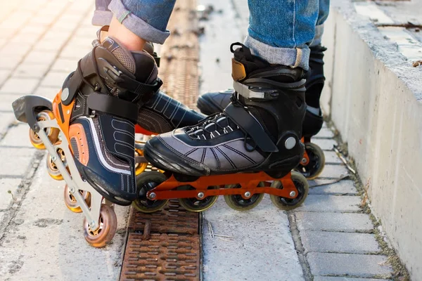 Pies en patines . —  Fotos de Stock