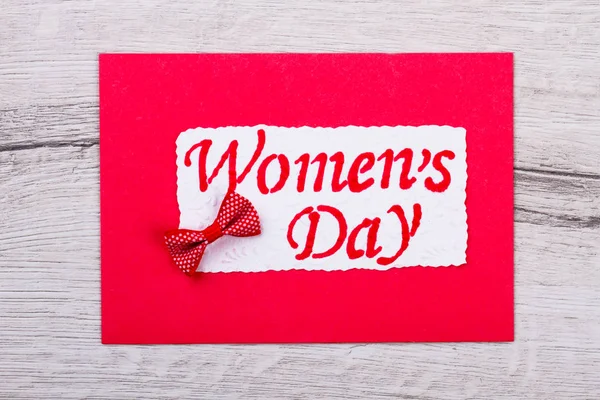 Cartão de saudação para o Dia das Mulheres . — Fotografia de Stock