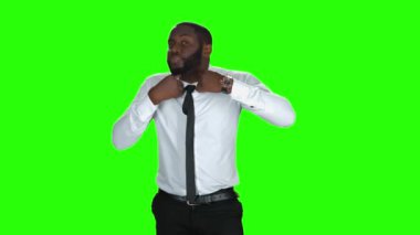 Adam sabitleme kravat.