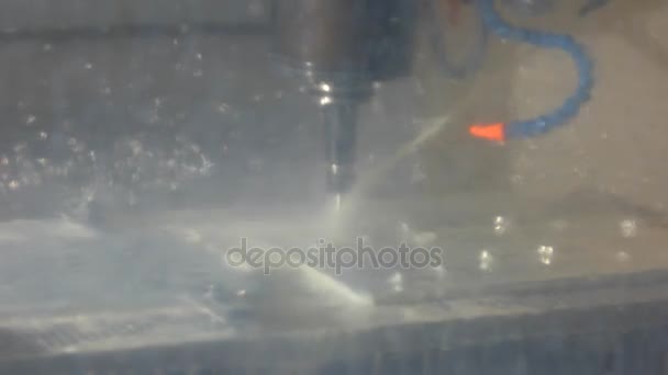 Máquina cnc de trabajo . — Vídeos de Stock