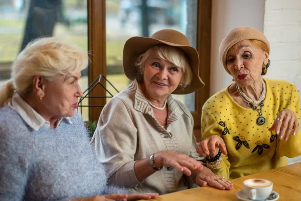 Three elderly women. — Stock Photo, Image