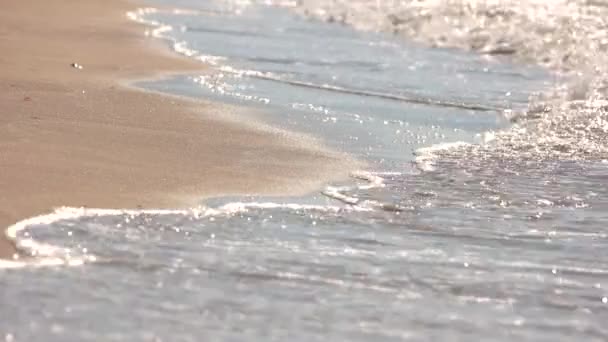Vlny u pobřeží. — Stock video