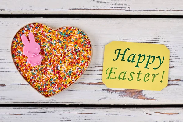 Mutlu Paskalya kartı, serpin noktalar. — Stok fotoğraf