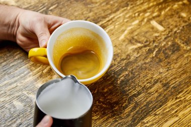 Eller bir adam kahve yapma.