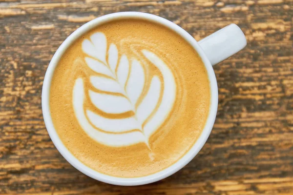 Flor de arte latte . — Foto de Stock