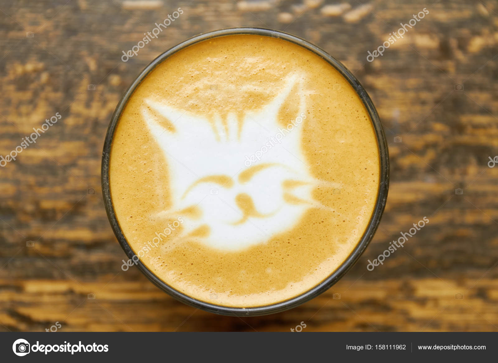 Cat Latte Art Close Up Of Coffee Foam Photo By Denisfilm Cat Latte Art Close Up Of Coffee Foam Photo By Denisfilm