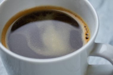 Espresso yakın çekim.