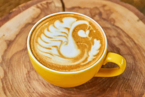 Swan latte art. — Photo