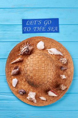 Deniz yaz resort kavramı.