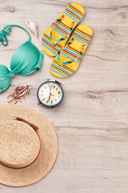 Deniz yaz resort için aksesuarlar.