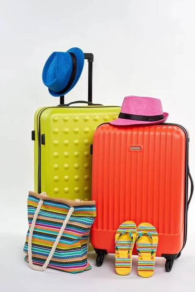 Vira e bolsa, duas malas . — Fotografia de Stock