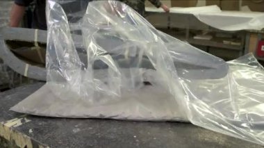 Büyük plastik torba.