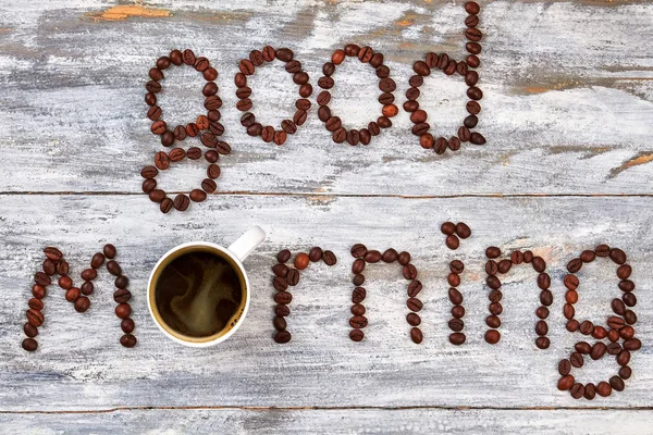 Buenos días de granos de café . — Foto de Stock