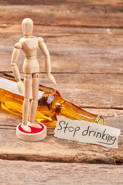 Stop drinking and become thinking. — Stock Photo, Image