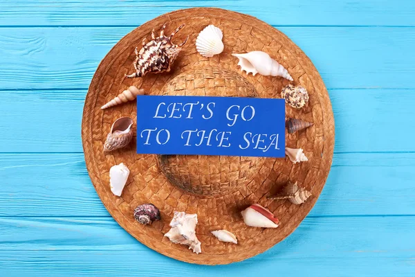 Yaz resort kompozisyon, antika arka plan.