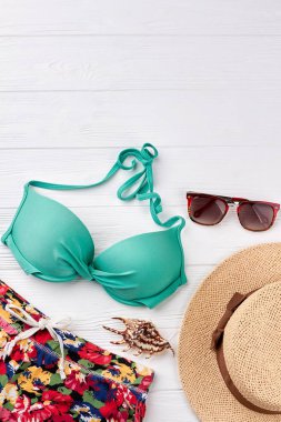 Yaz tatil moda kavramı.