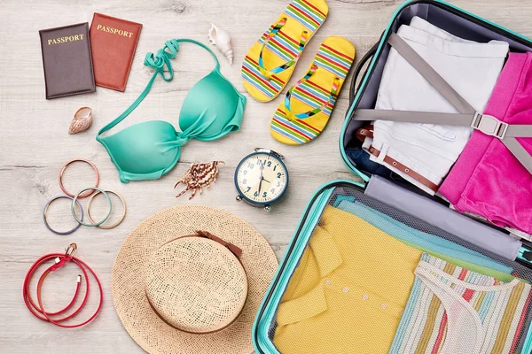 Yaz tatili arka plan seyahat.