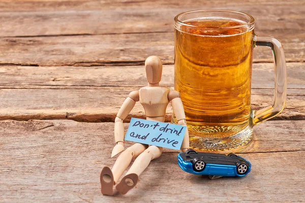 Niet drinken en rijden Concept. — Stockfoto