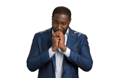 Sıktı elleri ile mutsuz Yöneticisi.