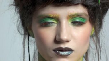 Sanatsal yüz makyaj.