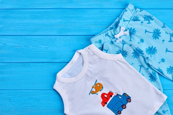 Conjunto de prenda de verano bebé niño . — Foto de Stock