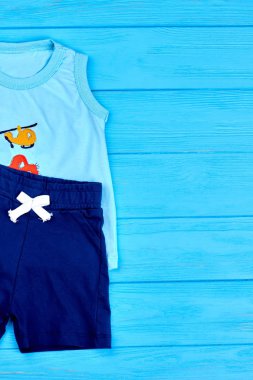 Bebek erkek kıyafeti, kopya alanı.